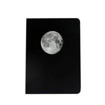 Блокнот Планеты - Луна, черные листы, 13х18 см