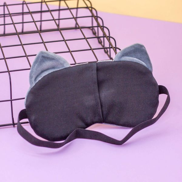 Маска для сна Котик серый изображение 3