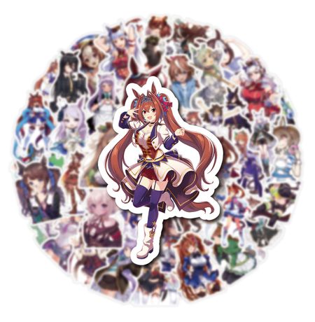 Стикеры Девушки-пони (Uma Musume: Pretty Derby), 50 шт