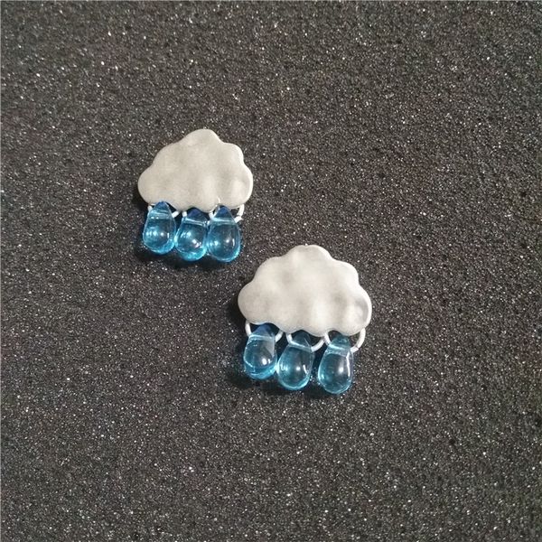 Серьги Облако с дождиком изображение 3