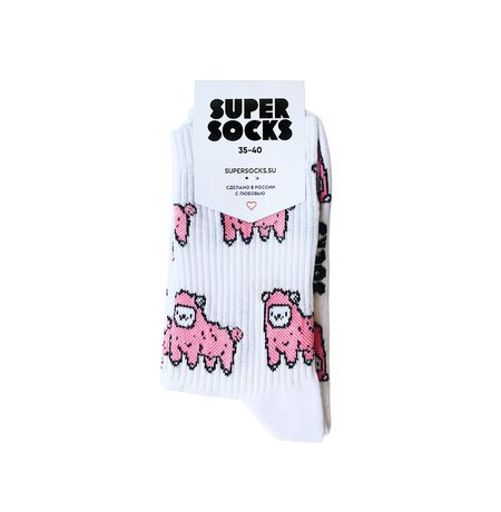 Носки SUPER SOCKS Овечки розовые