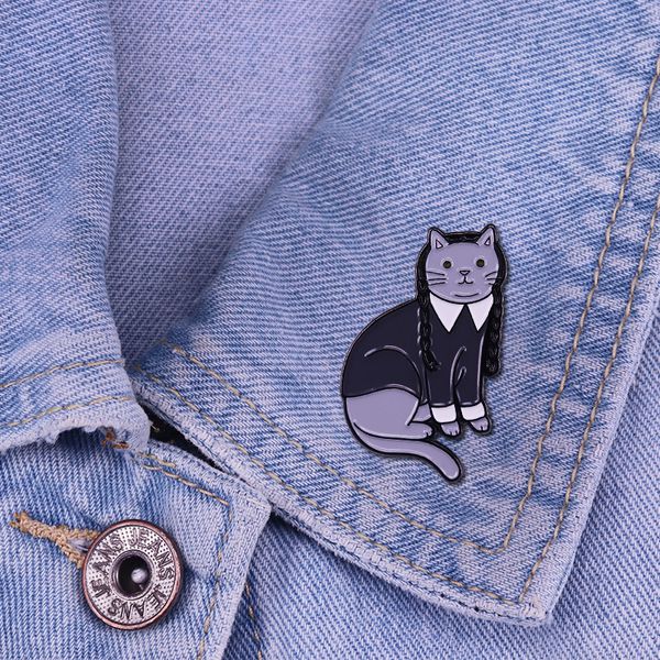 Значок Котик Уэнсдей изображение 3