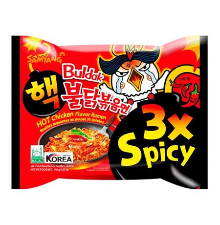 Лапша Samyang супер острая x3 Spicy со вкусом курицы