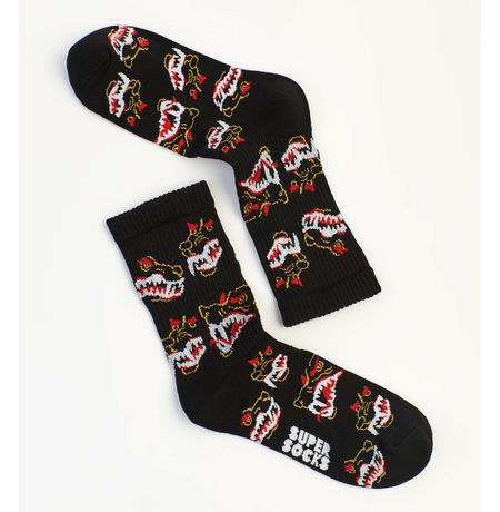 Носки SUPER SOCKS Hellbound - Адская Гончая черные (размер 35-40)