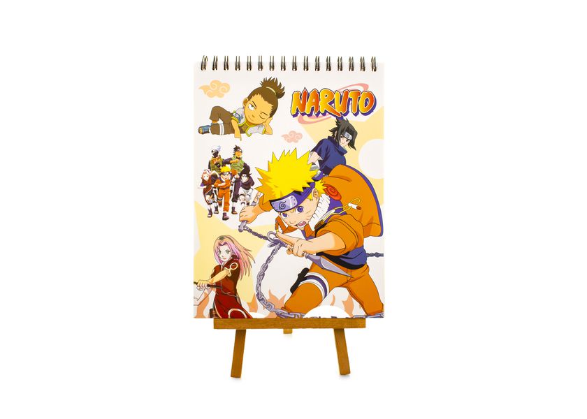 Скетчбук Наруто - С оружием, на пружине (Naruto)