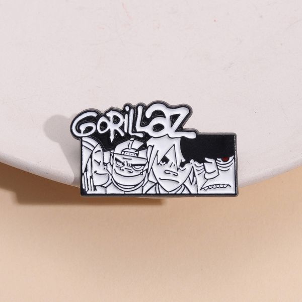 Значок Gorillaz (пин, металл) изображение 3