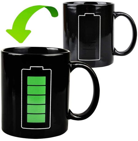 Кружка-хамелеон Батарейка, реагирующая на тепло (УЦЕНКА) изображение 4