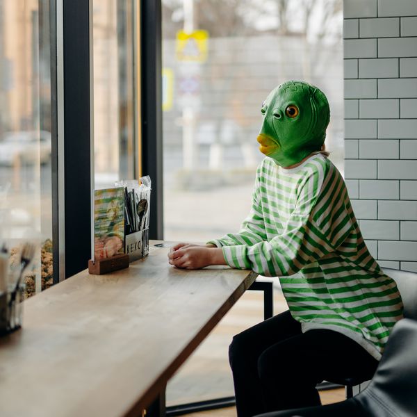 Маска Зеленая рыба изображение 3