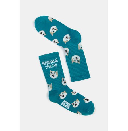 Носки SUPER SOCKS Пердечный сриступ, зеленые (размер 40-45) изображение 3