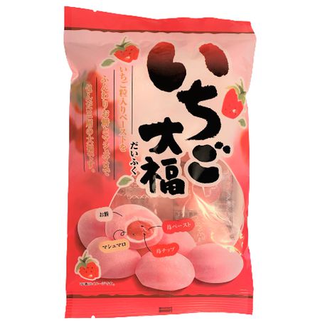 Моти Дайфуку с клубникой