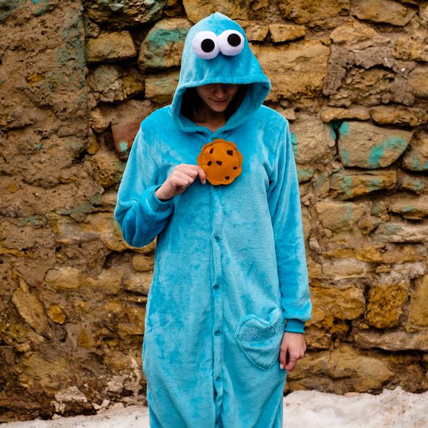 Пижама кигуруми Коржик (Cookie Monster)