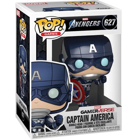 Фигурка Funko POP! Капитан Америка из игры Marvel Avengers (Captain America Game) изображение 3