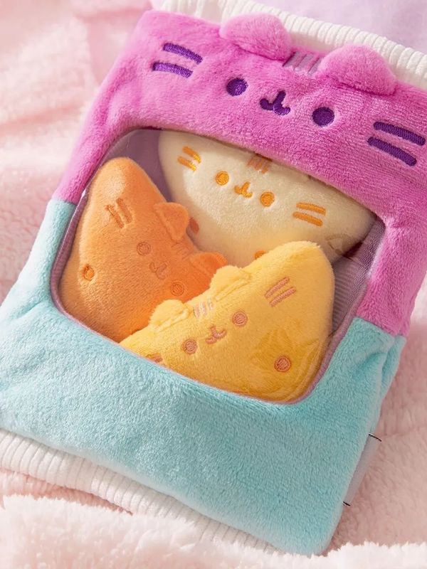 Мягкая игрушка Кот Пушин Сумка с чипсами начос (Pusheen Cat) 20 см изображение 3