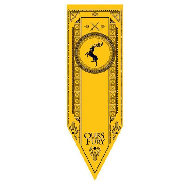 Флаг Игра Престолов: Баратеоны (Game of Thrones: Baratheon) 145х55 см