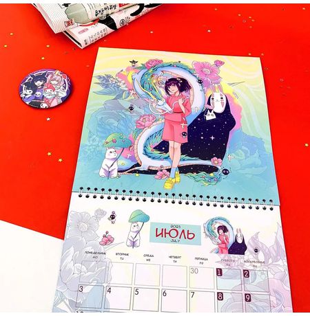 Календарь Аниме 2023 со стикерами изображение 9
