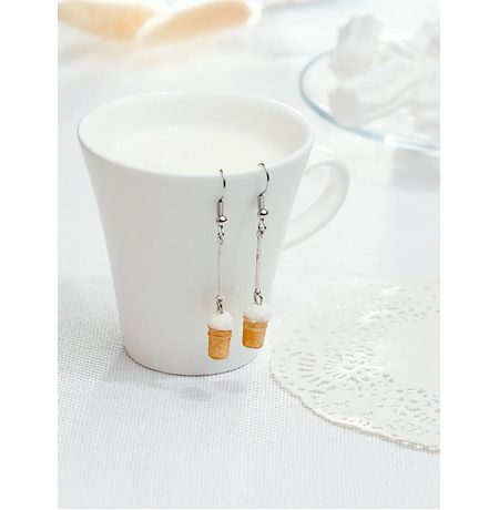 Серьги Вафельный стаканчик изображение 3