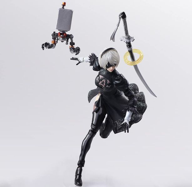 Фигурка NieR Automata 2B & Machine Lifeform Type B Square Enix 15 см изображение 6