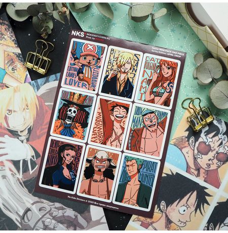 Набор стикеров One Piece, mini