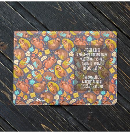 Обложка на паспорт Мастер лени и прокрастинации изображение 2