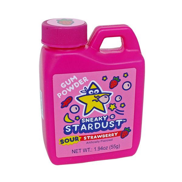 Жевательная резинка Sneaky Stardust sour, клубника (порошок)