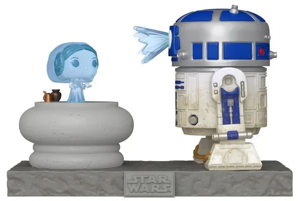 Фигурка Funko POP! Звёздные Войны - R2D2 с голограммой принцессы Леи (Star Wars R2D2 Princess Leia) изображение 2