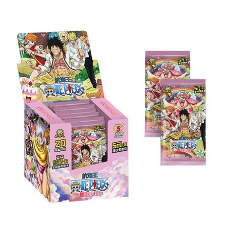 Коллекционные карточки One Piece Тир 3 - 7 штук в бустере (Большой Куш) от Frog