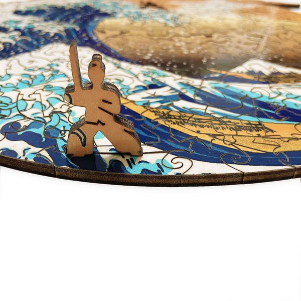 Пазл Большая волна в Канагаве, деревянные WOODZLE изображение 4