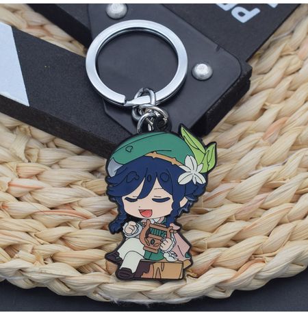 Брелок Геншин Импакт - Венти (Genshin Impact - Venti) 5х3 см металл