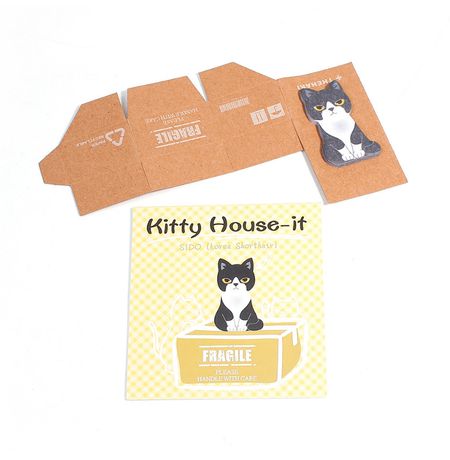 Клейкие стикеры Котики в коробочках Kitty House-it изображение 7