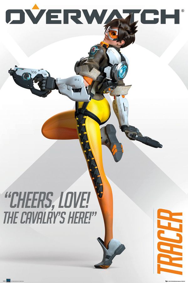 Постер Овервотч - Трейсер (Overwatch - Tracer)