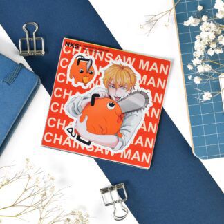 Наклейка Человек-Бензопила - Дэнджи и Почита, стикер NKS card