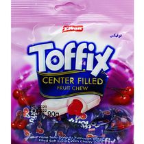 Жевательные конфеты Тоффикс со вкусом Вишни 90г