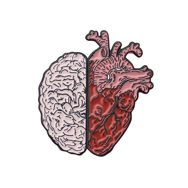 Значки Мозг и сердце
