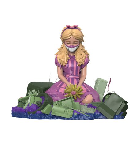 Фигурка Alice in Wasteland by ABCNT Acid Edition Exclusive светится в темноте изображение 2