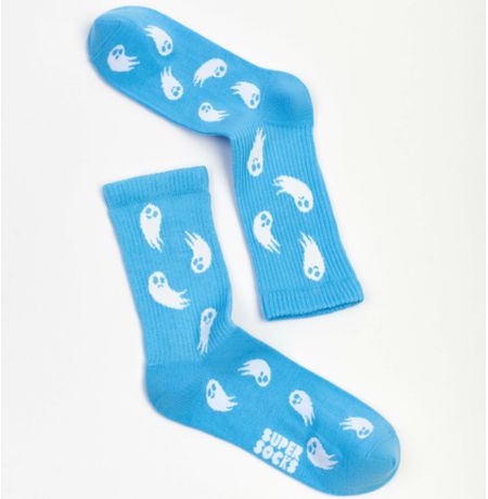 Носки SUPER SOCKS Приведения голубой