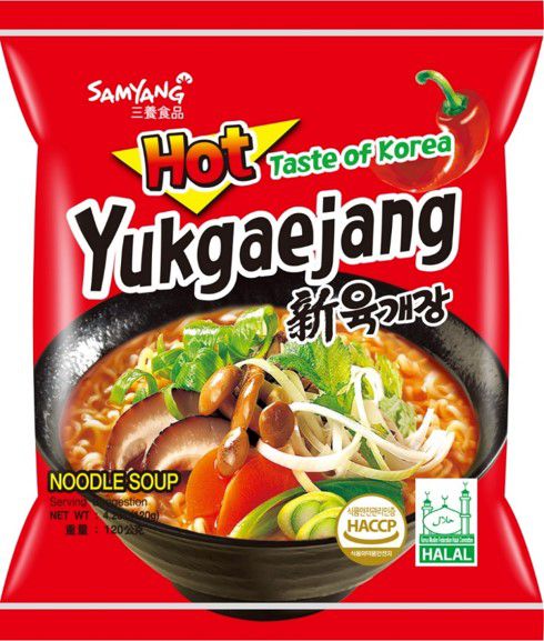 Лапша Samyang Юккедян Рамен, острая 120 г