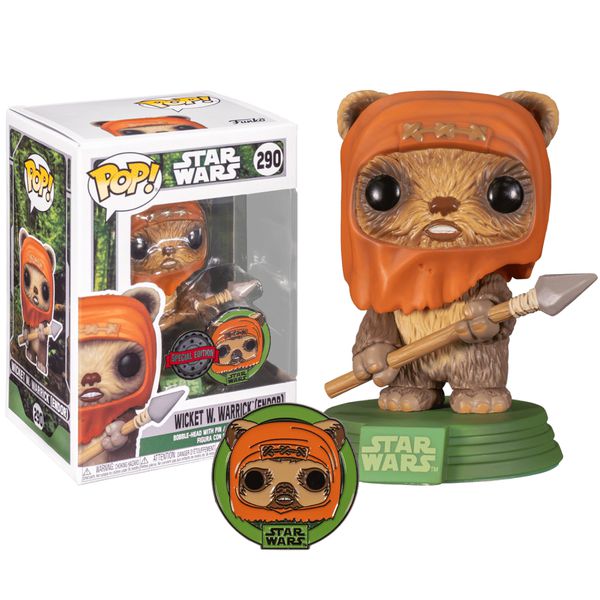 Фигурка Funko POP! Звездные войны - Уикет со значком (Star Wars) Special Edition