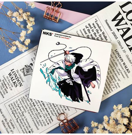 Наклейка Блич - Тоширо Хицугая (Bleach), стикер NKS card