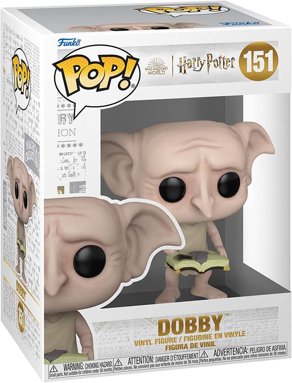 Фигурка Funko POP! Добби с носком в книге - Гарри Поттер (Harry Potter - Dobby) №151