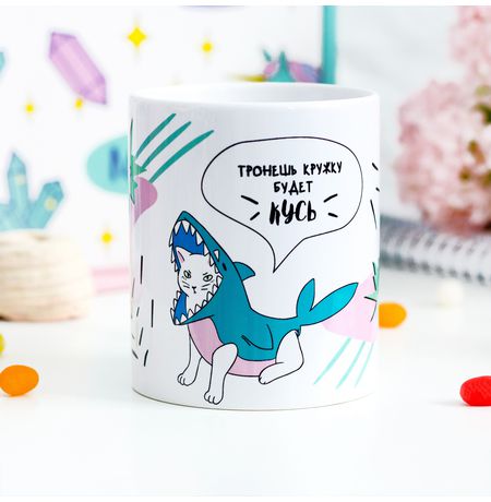 Кружка Кот Акула