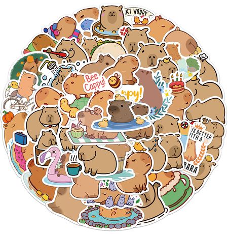 Стикеры Капибары 50 шт