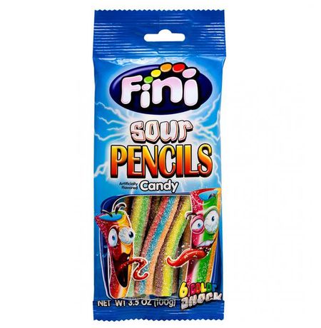 Мармелад Fini Sour Pencils Candy в сахаре кислый 100 гр