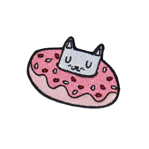 Нашивка Кот в пончике