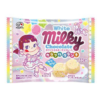 Шоколад Milky белый с хрустящей разноцветной крошкой