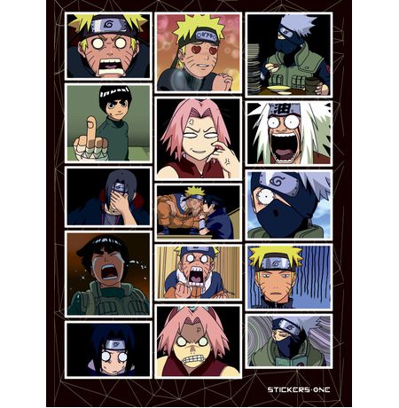 Набор стикеров Наруто мемы (Naruto)