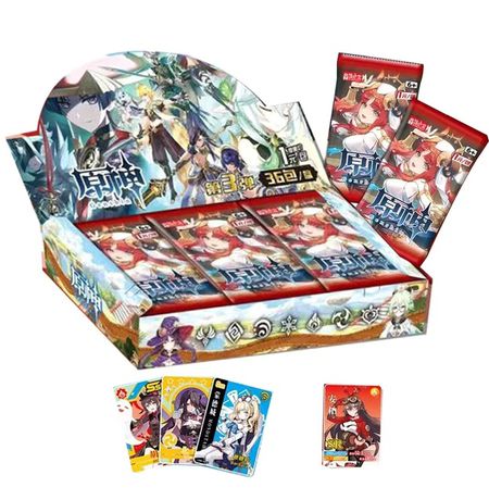 Коллекционные карточки Genshin Impact Категория А 6 штук в бустере Tier 1 (Геншин Импакт) изображение 3