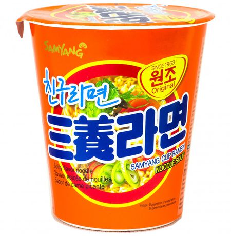 Лапша Samyang Cup Ramen с острым соусом