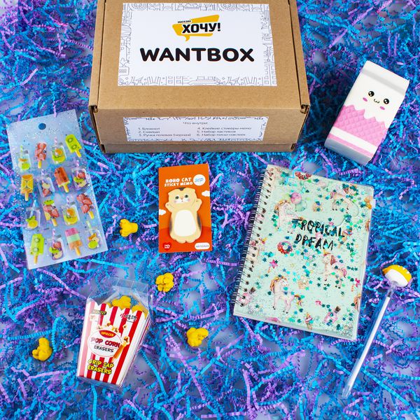 Коробка WANTBOX с канцелярией