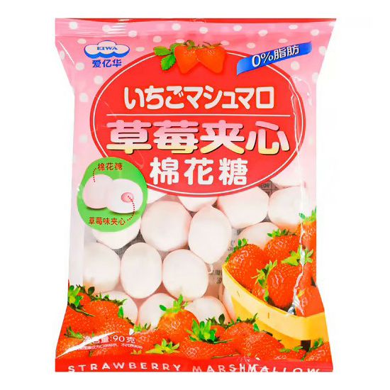 Зефир с клубничной начинкой EIWA 90 г