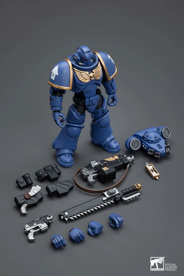 Фигурка Warhammer 40000 - Ультрамарин Заступник (Ultramarines Intercessors JOYTOY) 1:18 изображение 4